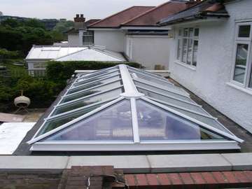 Mr & Mrs J. - Lymme Cheshire : Installation of HWL Skylight System. Double Glazed with Celsius one Blue U value 1.